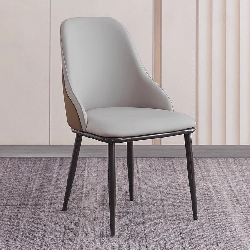 VELLUTO Dining Chair Modern upholstered Leather Kitchen Chairs with armrests Bathtub Chair Leisure Lounge Chair Living Room Bedroom Home Set of 2 (