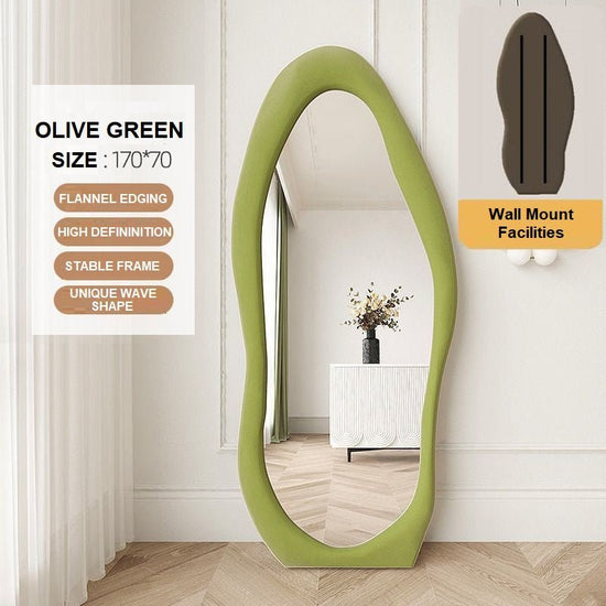 1.7m Standing Maiden Mirror Full Length Aesthetic Full Size Floor Mirror Bedroom Creative Modern Deco - Amazingooh Wholesale 1.7m Standing Maiden Mirror Full Length Aesthetic Full Size Floor Mirror Bedroom Creative Modern Deco - Amazin