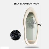 1.7m Standing Maiden Mirror Full Length Aesthetic Full Size Floor Mirror Bedroom Creative Modern Deco - Amazingooh Wholesale  1.7m Standing Maiden Mirror Full Length Aesthetic Full Size Floor Mirror Bedroom Creative Modern Deco - Amazin - Side View