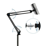 Hands Free Floor Stand Adjustable Bed Clip Holder For Tablet iPad iPhone 170cm - Side View