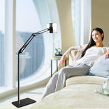 Hands Free Floor Stand Adjustable Bed Clip Holder For Tablet iPad iPhone 170cm - Top-Down View