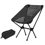 Ultralight Aluminum Alloy Folding Camping Camp Chair Outdoor Hiking Patio Backpacking Orange - Low Angle