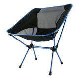 Ultralight Aluminum Alloy Folding Camping Camp Chair Outdoor Hiking Brown - Rear View