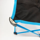 Mini Portable Outdoor Folding Stool Camping Fishing Picnic Chair Seat 80kg Blue - Side View