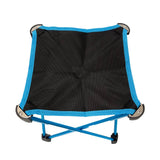 Mini Portable Outdoor Folding Stool Camping Fishing Picnic Chair Seat 80kg Blue - 45-Degree Angle