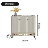 French Provincial Modern Shoe Cabinet Cupboard Storage Oraganiser 100cm - Front View