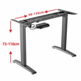 Gaming Standing Desk Home Office Lift Electric Height Adjustable Sit To Stand Motorized Standing Desk 1160 - Top-Down View