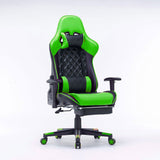 Gaming Chair Ergono Black REdmic Racing chair 165° Reclining Gaming Seat 3D Armrest Footrest - 45-Degree Angle