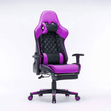 Gaming Chair Ergono Black REdmic Racing chair 165° Reclining Gaming Seat 3D Armrest Footrest - Rear View