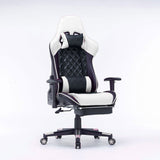 Gaming Chair Ergono Black REdmic Racing chair 165° Reclining Gaming Seat 3D Armrest Footrest - Close-Up Angle