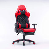 Gaming Chair Ergonomic Racing chair 165° Reclining Gaming Seat 3D Armrest Footrest Pink White - Extra Image