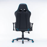 Gaming Chair Ergonomic Racing chair 165° Reclining Gaming Seat 3D Armrest Footrest Black - Low Angle