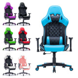 Gaming Chair Ergonomic Racing chair 165° Reclining Gaming Seat 3D Armrest Footrest Black - Extra Image