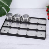 Magnetic Spice Jars Containers Spice Tins Wall Mounted Stainless Steel Base New 15PCS - Extra Image