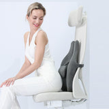 Orthopedic Memory Foam Seat Cushion Support Back Pain Chair Pillow Car Office Dark Grey - 45-Degree Angle