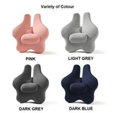 Orthopedic Memory Foam Seat Cushion Support Back Pain Chair Pillow Car Office Dark Grey - Close-Up Angle