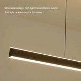 Modern Minimalist Trapezoid Pendant Light Adjustable LED Bar Light Black - 45-Degree Angle