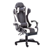 Gaming Chair Office Computer Seating Racing PU Executive Racer Recliner Large Black Red - Close-Up Angle