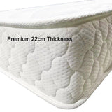 Premium 5 Zone Pocket Spring Foam Mattress Medium Firmness 22cm - King - Front View