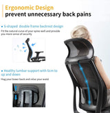 Ergonomic office chair Breathable High-Back Mesh Adjustable Lumbar Support 3D Armrests Tilt Function 360° Rotating Wheels - Rear View