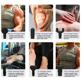 POWERFUL 6 Heads LCD Massage Gun Percussion Vibration Muscle Therapy Deep Tissue Carbon Friber - Extra Image