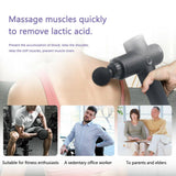 POWERFUL 6 Heads LCD Massage Gun Percussion Vibration Muscle Therapy Deep Tissue Carbon Friber - Extra Image