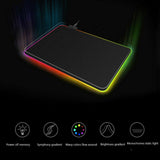 LED Gaming Mouse Pad Large RGB Extended Mousepad Keyboard Desk Anti-slip Mat - 45-Degree Angle