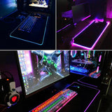 LED Gaming Mouse Pad Large RGB Extended Mousepad Keyboard Desk Anti-slip Mat - Extra Image