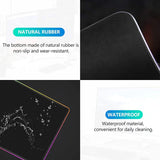 RGB Wireless 15W Oversized Charger Mouse Pad 800x300 MM Gaming Mouse Pad - Low Angle