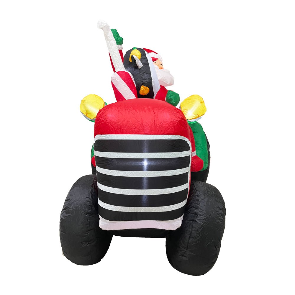 Radiant Christmas Lights Tractor Penguin Gift Xmas Inflatable Santa 1.8m Height