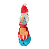 1.8m Inflatable Surfing Santa with LED Lights for Christmas Beach Decor - Side View