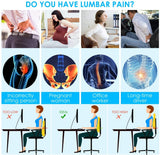 Premium Memory Foam Seat Cushion Coccyx Orthopedic Back Pain Relief Chair Pillow Office Pink - Front View
