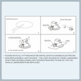 10 PCS NEW RADAR SENSOR LED DOWNLIGHT KIT 90MM 10W NON DIM 3 COLOR IN 1 WARM WHITE COOL WHITE DAY LIGHT TRI COLOR 3000/4000/6000 - Low Angle