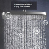 Geobella S26 Luxury Shower System Hot Cold Mixer Shower Set Bathroom Thermostatic SPA Rainfall Bath Tap Bathtub Wall Mount LED Digital Faucet - Top-Down View
