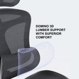 SIHOO A3 Doro C300 Ergonomics Executive Office Chair with Footrest Black - Close-Up Angle