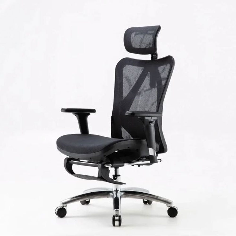 Sihoo M57 Ergonomic Office Chair Computer Chair Desk Chair High Back Chair Breathable3D Armrest and Lumbar Support Black without Foodrest