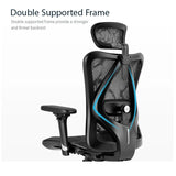 Sihoo M57 Ergonomic Office Chair Computer Chair Desk Chair High Back Chair Breathable3D Armrest and Lumbar Support Grey without Footrest