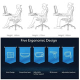 Sihoo M57 Ergonomic Office Chair Computer Chair Desk Chair High Back Chair Breathable3D Armrest and Lumbar Support Grey without Footrest