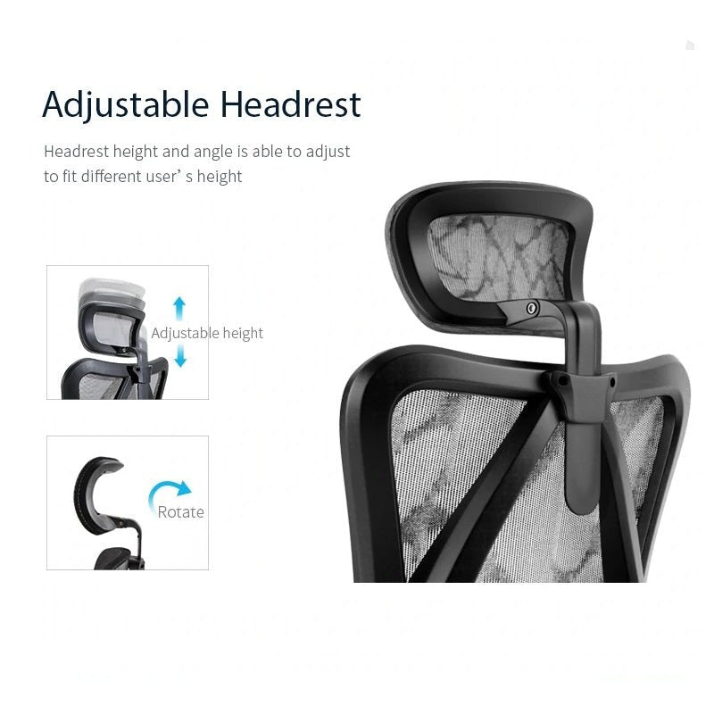 Sihoo M57 Ergonomic Office Chair Computer Chair Desk Chair High Back Chair Breathable3D Armrest and Lumbar Support Black with Footrest