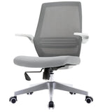 SIHOO M76 Ergonomic Office Chair Swivel Desk Chair Height Adjustable Mesh Back Computer Chair with Lumbar Support 90° Flip-up Armrest Grey