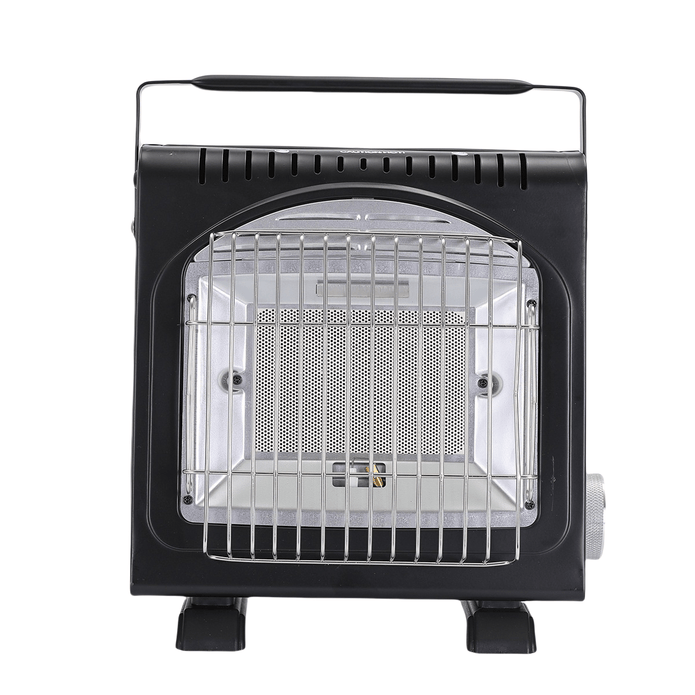 AMZ 1700W 2-in-1 Portable Outdoor Camping Butane Gas Heater Stove Steel Iron Aluminium Metal Manual