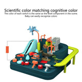 Dinosaur Track Car Adventure Toy Pull Back Christmas Gift Elevator Educational Toys - Extra Image