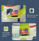 Dinosaur Car Toy Educational Car Vehicle Track Adventure Game Toy Kids Gift - Top-Down View