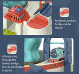 Dinosaur Car Toy Educational Car Vehicle Track Adventure Game Toy Kids Gift - Rear View