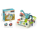 Dinosaur Car Toy Educational Car Vehicle Track Adventure Game Toy Kids Gift - Close-Up Angle