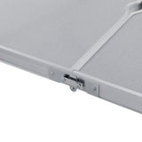 Folding Camping Table Aluminium Portable Picnic Outdoor BBQ Desk 4 Cloth Stool - Side View