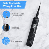 Electric Ultrasonic Dental Tartar Plaque Calculus Tooth Remover Set Kits Cleaner with LED Screen - Side View