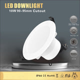 5 PCS LED DOWNLIGHT KIT 90MM NON DIM 10W 3 COLOR IN 1 WARM WHITE COOL WHITE DAY LIGHT TRI COLOR - Front View