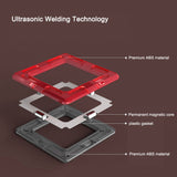 DanBaoLe Magnetic Fire Truck DIY Assembly Eneineering Vehicle with Music Lights Red Christmas Gift - Top-Down View