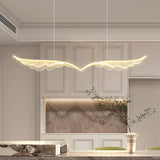 BAMDECOR 150cm Wing-Shaped LED Ceiling Light 3-Color Changeable Stepless Dimming High Light Transmission Board Modern Lighting Fixture - 45-Degree Angle